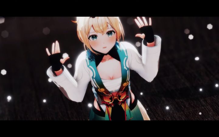 【VtuberMMD】Shadow Shadow【风真伊吕波】【搬运】截图