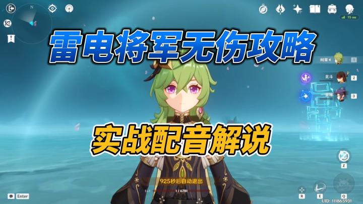 【原神】雷电将军一血无伤教学截图