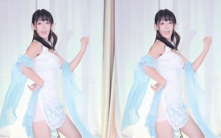 【鱼子酱】《小鹿乱撞》西施旗袍限定 直播跳舞录屏截图