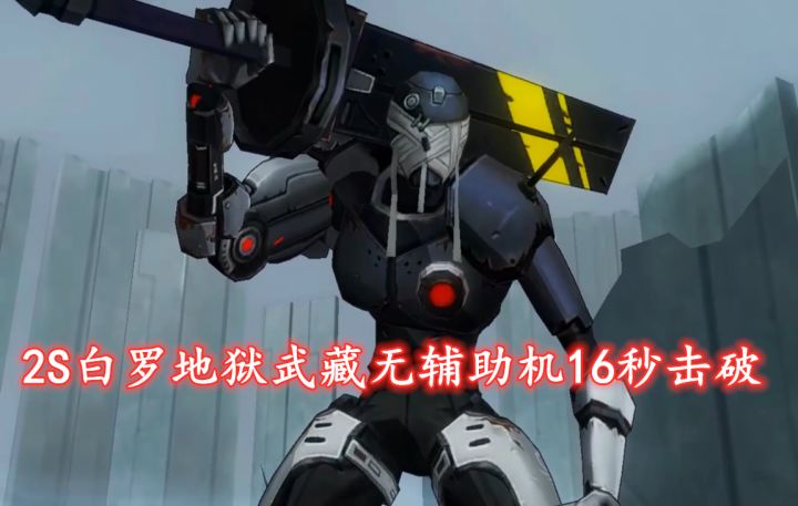 【战&双】2S白罗无辅助机地狱武藏16秒击破！截图