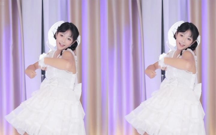 【鱼子酱】《Maria》 白色裙子版 直播跳舞录屏截图