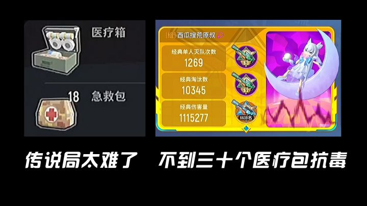 传说局真的太难了！以后要准备五十个以上医疗包了！截图