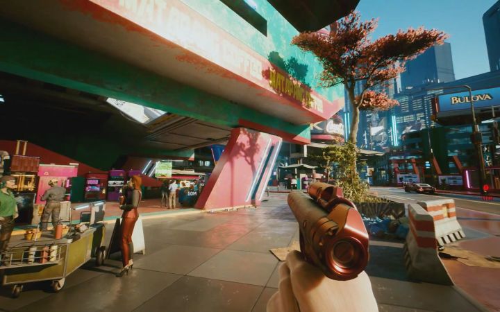 转载油管:《赛博朋克2077》8K材质MOD 试玩截图