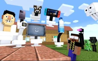 MC怪物学院动画丨手工马桶人厕所挑战赛丨我的世界动画