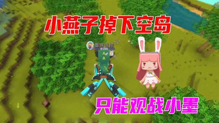 迷你世界极限生存19：跌落空岛，观战墨渊，助他继承小燕子的遗产截图