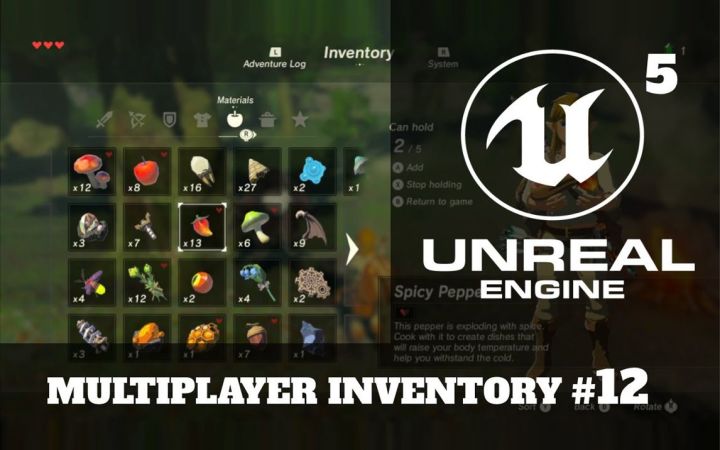 UE5多人游戏库存组件第12集-拆分和丢弃物品堆栈 part 2截图