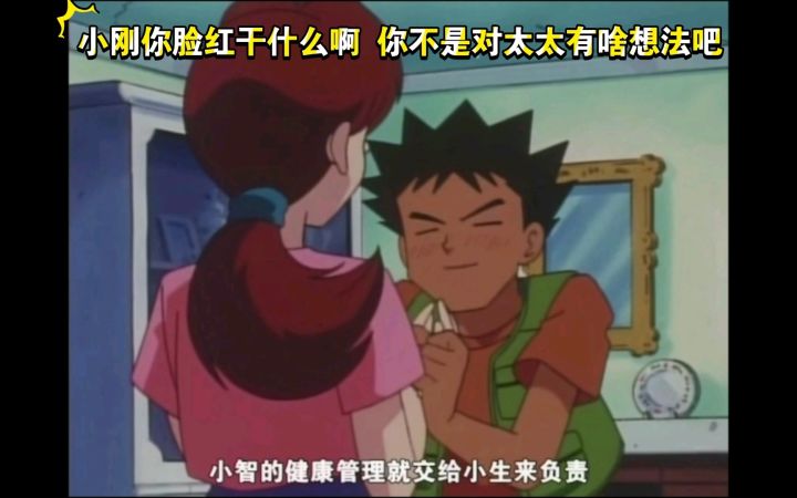 精灵宝可梦 小刚你脸红干什么啊 你不是对太太有啥想法吧截图
