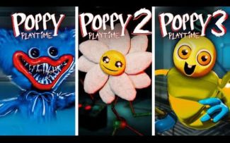 【搬运YouTube】Poppy playtime 1.2.3章对比预告片丨第一章vs第二章vs同人第三章预告片