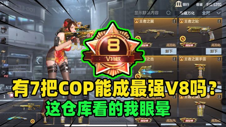 有7把COP能成最强V8吗?这仓库看的我眼晕,这么豪华!截图