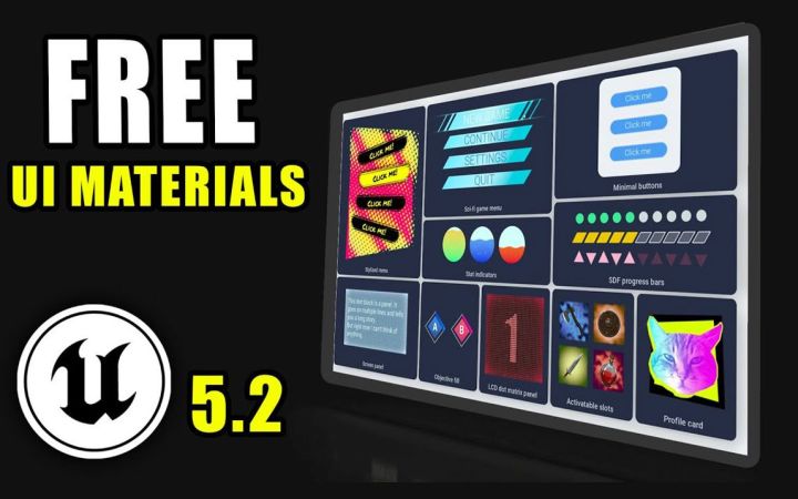 虚幻引擎5 | 免费UI材料实验室 | UI Material Lab截图