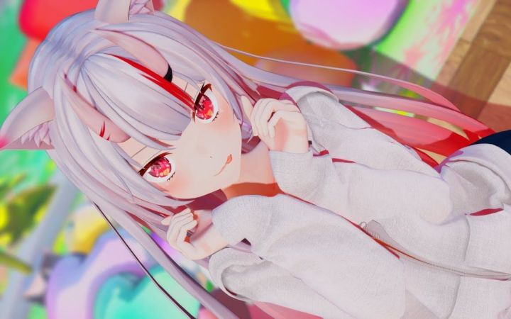 【VtuberMMD】可愛くてごめん(HoneyWorks)【百鬼绫目】【搬运】截图