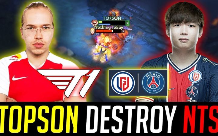 中路对决!TOPSON獣 VS NothingToSay 火女【DOTA2】截图