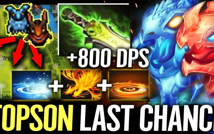 TOPSON中单双头龙,巫师之刃+虚灵刀能拯救一下吗【DOTA2】截图