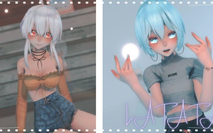 【MMD】(G)I-DLE _ LATATA【TDA 弱音ミク、初音ミク】【搬运】截图