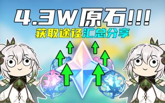 【原神】提前收藏！草神上线前的这些原石一定要拿！4W3原石获取途径汇总！#游戏喜剧人#
