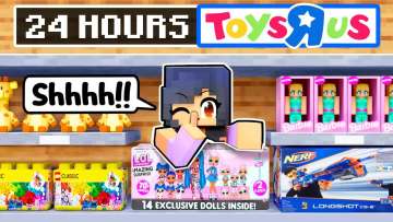 【Aphmau】在玩具反斗城的 Minecraft 中隐藏 24 小时！