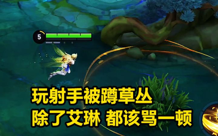 玩射手被蹲草丛，除了艾琳，都该骂一顿！截图