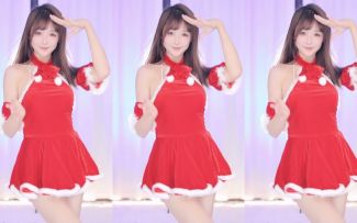【鱼子酱】《3》圣诞套装 直播跳舞录屏