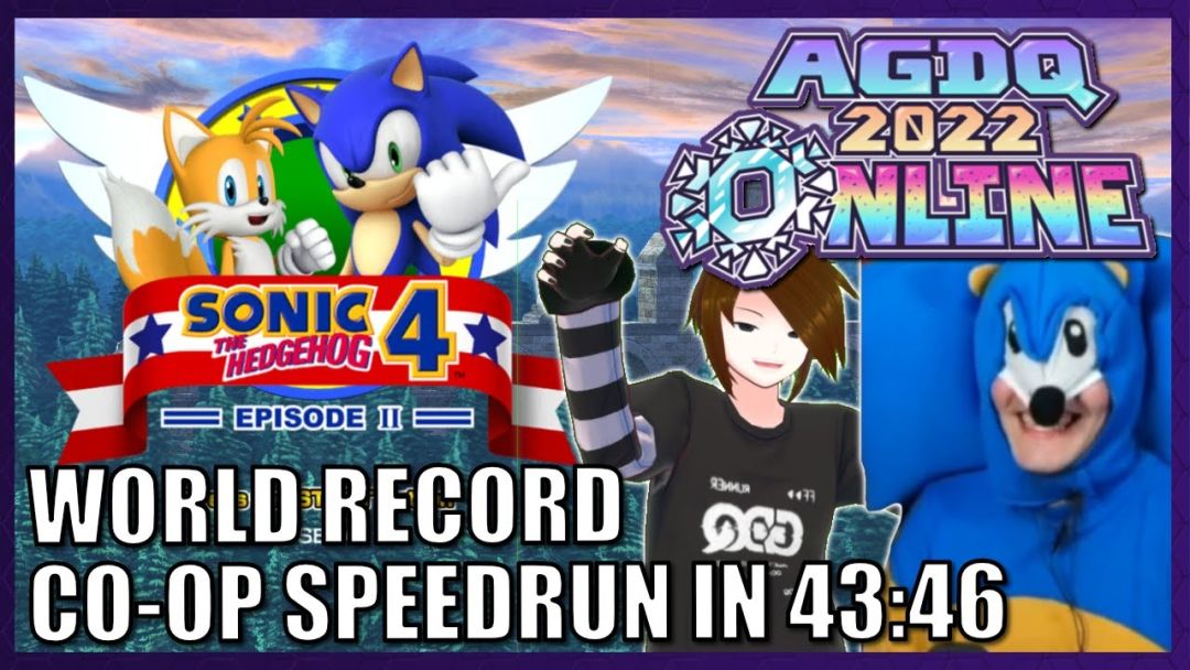 AGDQ：穿索尼克COS服在《索尼克4》中创下全新纪录截图
