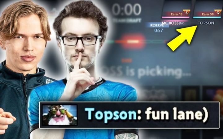 当奇迹哥天梯选了TOPSON在一边：到底你中还是我中？【DOTA2】截图