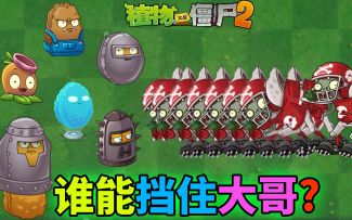 pvz搞笑配音：谁能挡住头硬的红衣铁头男孩？