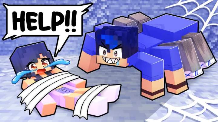 【Aphmau】在Minecraft里被一只卑鄙的蜘蛛咬了!截图