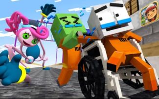 怪物学院1646集丨Prison escape 长腿妈咪在地铁跑酷subway Surfes丨Poppy playtime 2 我的世界动画