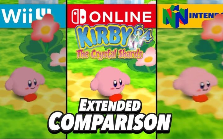 《星之卡比64》在NS、Wii U和N64上的各画质对比与图形的延伸比较 【搬运】 作者: GameXplain截图