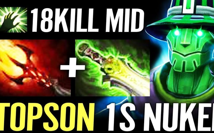 TOPSON中单拉比克，达贡+虚灵刀【DOTA2】截图