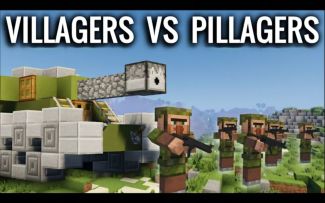 Minecraft动画 - 村民与掠夺者的战役