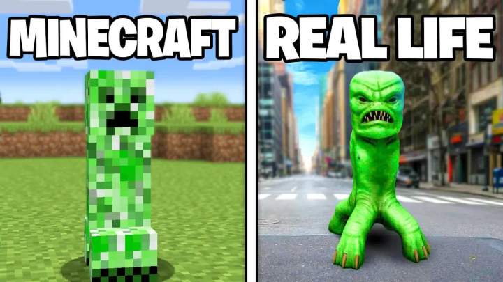 现实生活中的Minecraft怪物截图