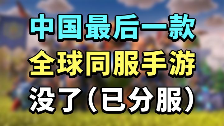 中国最后一款「全球同服」手游,没了(已分服)截图