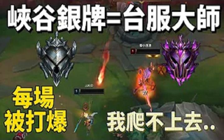 弯弯第一瑞文挑战峡谷之巅直接被白银打爆！得出结论：峡谷白银=台服大师！截图