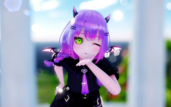 【VtuberMMD】热爱105°C的你【常暗永远】【搬运】截图