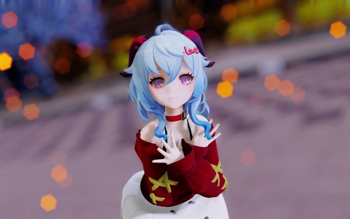 【原神MMD】愛言葉Ⅳ【甘雨】【搬运】截图