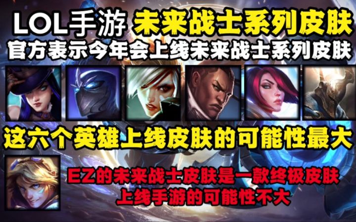 LOL手游：官方表示今年上线【未来战士系列皮肤】截图