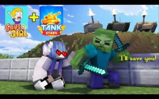 MC怪物学院动画丨拯救女孩和坦克明星挑战赛丨我的世界动画