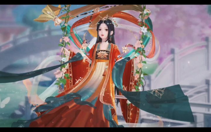 云想衣裳花想容，春风拂槛露华浓/云端风和秋千绝配[闪耀暖暖]截图