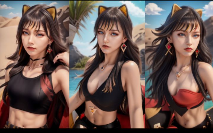 【Ai coser】原神 迪希雅cos截图