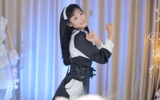 【鱼子酱】《恋爱告急》修女套装 直播跳舞录屏