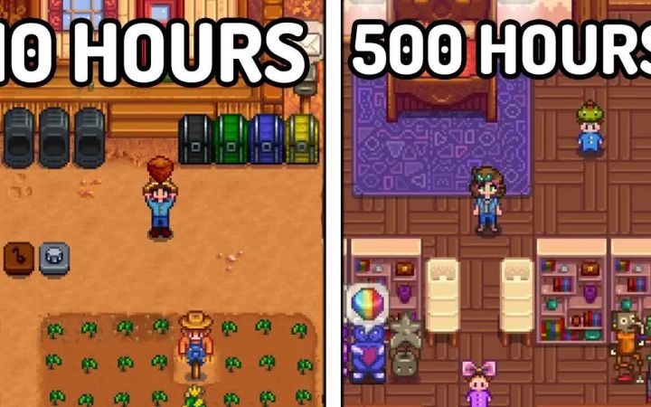 【搬运】星露谷 10小时的 VS 500小时的《星露谷物语》!by Waligug截图