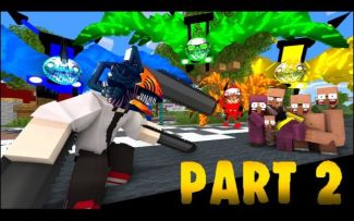 MC怪物学院动画丨电锯人 & 火车学校 vs Choo choo Charles Family查尔斯小火车一家人丨P2 我的世界动画