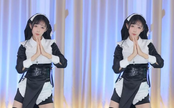 【鱼子酱】《María》修女套装 直播跳舞录屏截图