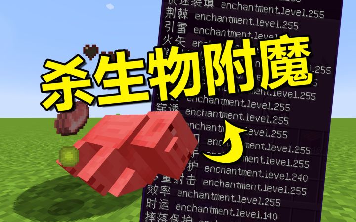 我的世界：杀生物就能随机附魔，能否附魔满级神装？截图