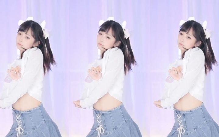 【鱼子酱】《2》白色常服版 马赛克画质 直播跳舞录屏截图