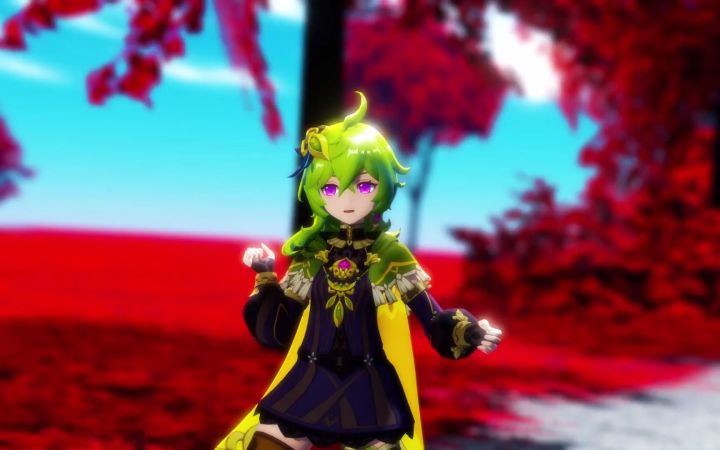 【原神MMD】 Greenlights Serenade【柯莱】【搬运】截图
