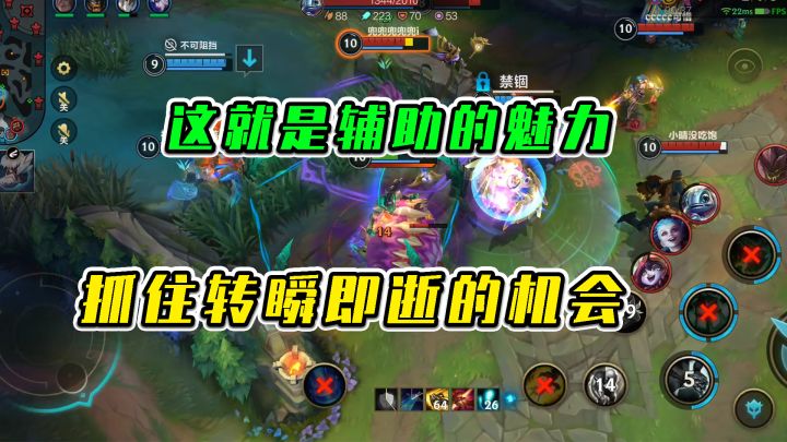 LOL手游：这就是辅助的魅力，抓住转瞬即逝的机会截图
