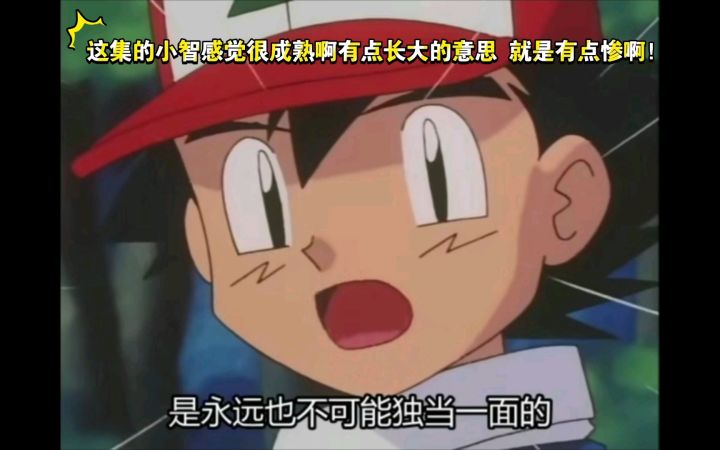 精灵宝可梦 这集的小智感觉很成熟啊有点长大的意思 就是有点惨啊!截图