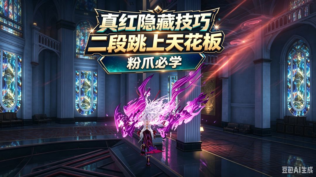 【异环】真红隐藏技巧！二段跳上天花板！粉爪党爽啦！截图