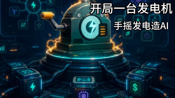 疯狂点点点!手搓电力,从零崛起AI科技帝国截图